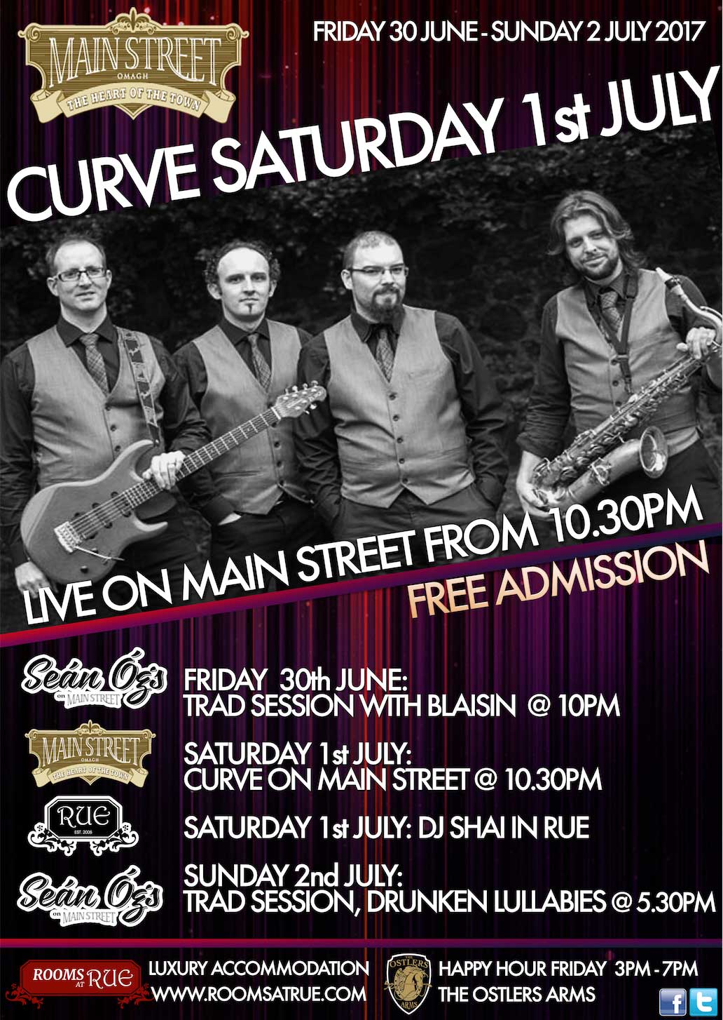 Curve live on Main Street web