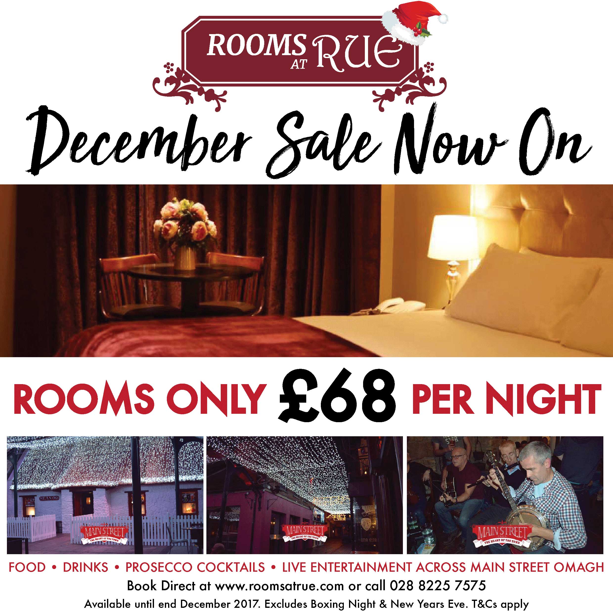 December rooms sale Rooms at Rue