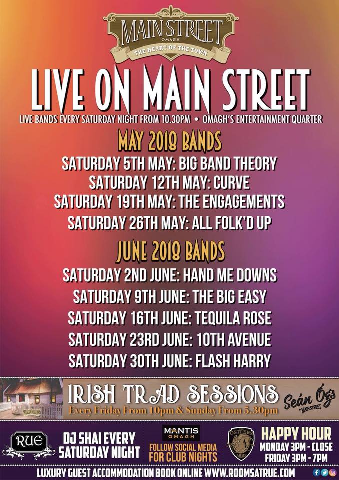 May and june bands main street omagh 