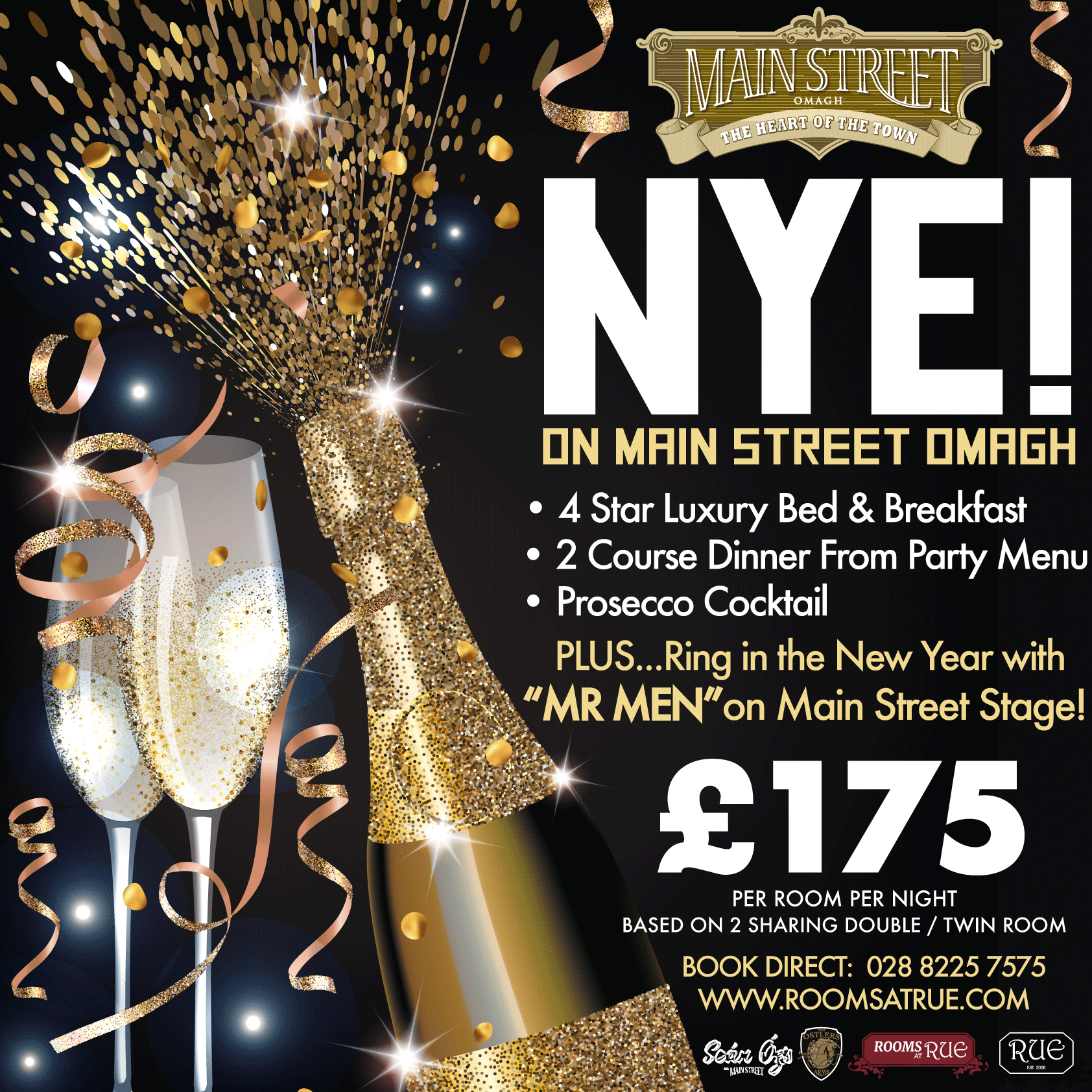 NYE Rooms at Rue