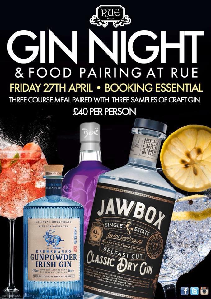 Rue Gin Night Main Street Omagh